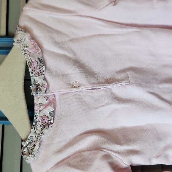 Jacadi Paris Light Pink Long Sleeve Onesie - Picture 9 of 13